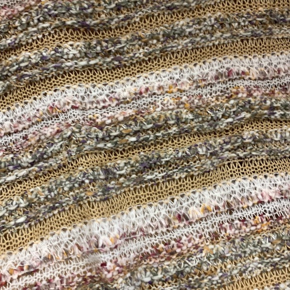 Women's Striped Long Sleeve Open Cardigan - 74-171 - Picture 3 of 4